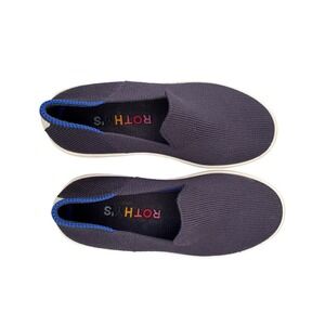 ROTHY'S The Loafer Flat Navy Blue Round Toe Slip On Textile Ballet Kids 2